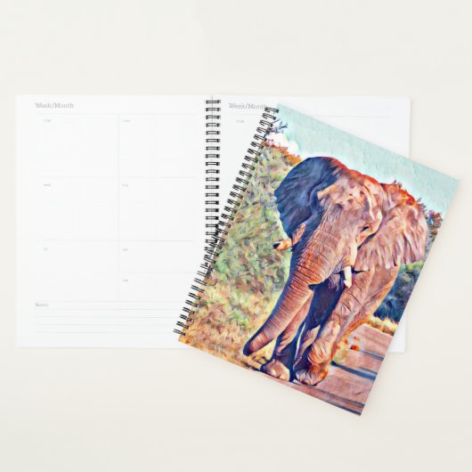 aquarell elephant planner (Display)