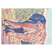 aquarell elephant tafelkleed (Voorkant (Horizontaal))