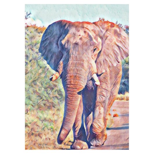aquarell elephant tafelkleed (Voorkant)