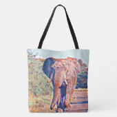 aquarell elephant tote bag (Achterkant)