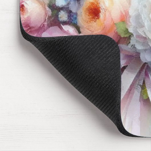 Aquarell Flowers Roses Painting Art Template Muismat (Hoek)