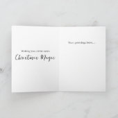 Aquarell Kerst Kaart Exotische schildpad (Binnen)