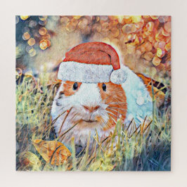 aquarell kerstmis guinea legpuzzel