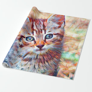 aquarell kitten cadeaupapier