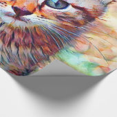 aquarell kitten cadeaupapier (Hoek)