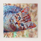 aquarell kitten legpuzzel (Horizontaal)
