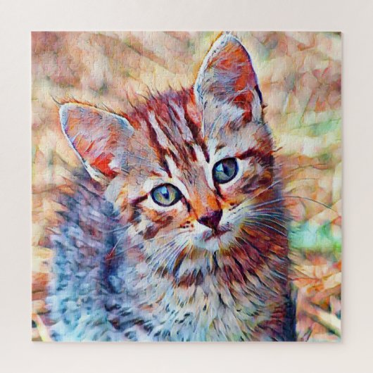 aquarell kitten legpuzzel (Verticaal)