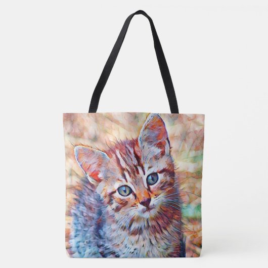 aquarell kitten tote bag (Voorkant)
