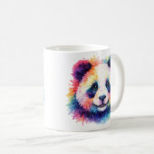 Aquarell Regenbogen Panda Tasse – Wildtier Edition Koffiemok (Voorkant rechts)
