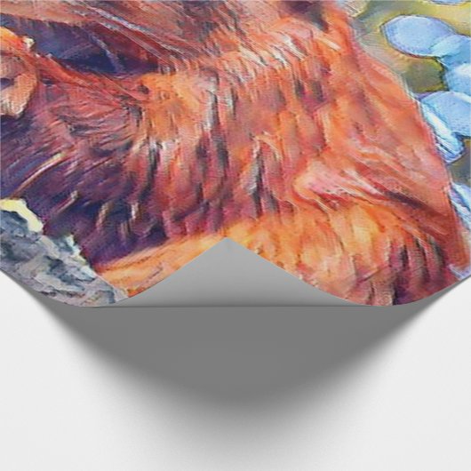 aquarell squirrel cadeaupapier (Hoek)