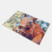 aquarell squirrel deurmat (Schuin)
