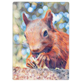 aquarell squirrel klembord (Achterkant)