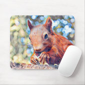 aquarell squirrel muismat (Met muis)