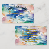 Aquarell Visitekaartje (Voorkant / Achterkant)