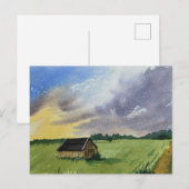 Aquarellandschapschildering briefkaart (Voorkant / Achterkant)