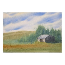 Aquarellandschapschildering