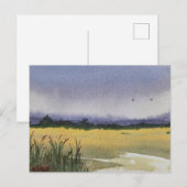 Aquarellandschapsschildering briefkaart (Voorkant / Achterkant)
