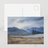 Aquarellandschapsschildering briefkaart (Voorkant / Achterkant)
