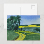 Aquarellandschapsschildering briefkaart (Voorkant / Achterkant)