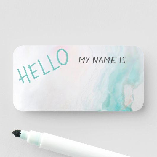 Aquarelle Agate Hallo herbruikbaar Naamplaatje (In situ)