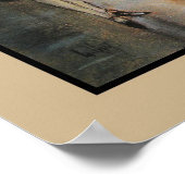 Aquarelle Berlin street in rain Poster (Hoek)