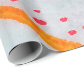 Aquarelle Boho Decor. Boho Blue Pillow. Aquarelle Cadeaupapier (Rol Hoek)