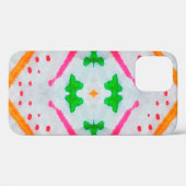 Aquarelle Boho Decor. Boho Blue Pillow. Aquarelle Case-Mate iPhone Case (Achterkant (horizontaal))