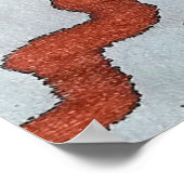 Aquarelle Boho Decor. Boho Blue Pillow. Aquarelle Poster (Hoek)