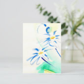 Aquarelle Daisies Briefkaart (Staand voorkant)