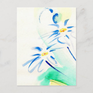 Aquarelle Daisies Briefkaart