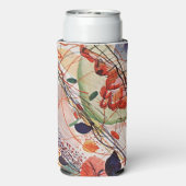 Aquarelle Dreams: Kandinsky in hoge resolutie Seltzer Blikjeskoeler (Seltzer Achterkant)