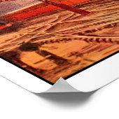 Aquarelle  locomotief Flying Scotsman Poster (Hoek)