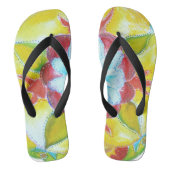 Aquarelle ornamenten Paar Teenslippers (Voetbed)