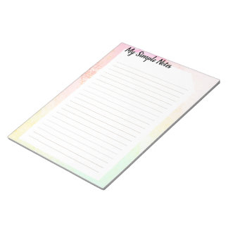 Aquarelle Pastel My Simples Notes Notitieblok