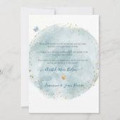 Aquarelle Remerciement Naissance Fille Kaart (Achterkant)