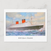 Aquarelle RMS Queen Elizabeth Briefkaart (Voorkant)