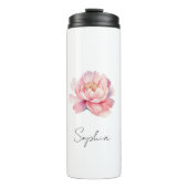 Aquarelle Rose Persoonlijk Thermosbeker (Voorkant)