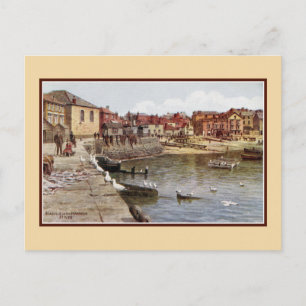 Aquarelle St Ives Cornwall Seagulls in de haven Briefkaart