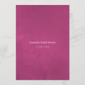 Aquarelle Wild Flower Baby shower Moeder Advies (Achterkant)