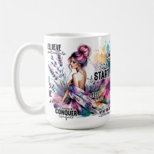 Aquarelmeditatiebevestiging Koffiemok