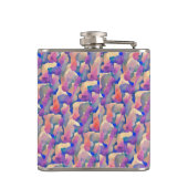 Aquarelpatroon Gepersonaliseerde Fles Heupfles (Achterkant)