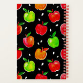 Aquarelpatroon met appels notitieboek (Achterkant)