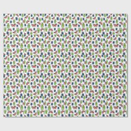 Aquarelpatroon van kevers en vlinders cadeaupapier