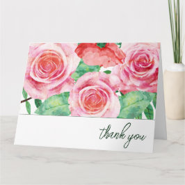 Aquarelrozen Bedankt