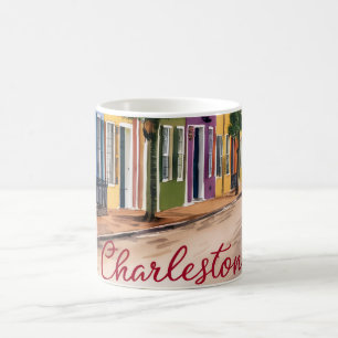 Aquarelschilderij van Charleston South Carolina Koffiemok