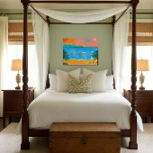 Aquarelschildering  foto afdruk