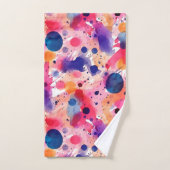 aquarelspatten bad handdoek (Handdoek)