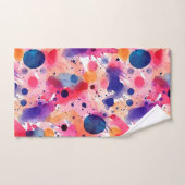 aquarelspatten bad handdoek (Handdoek)