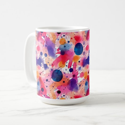 aquarelspatten koffiemok (Voorkant links)
