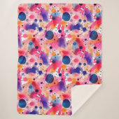 aquarelspatten sherpa deken (Voorkant)